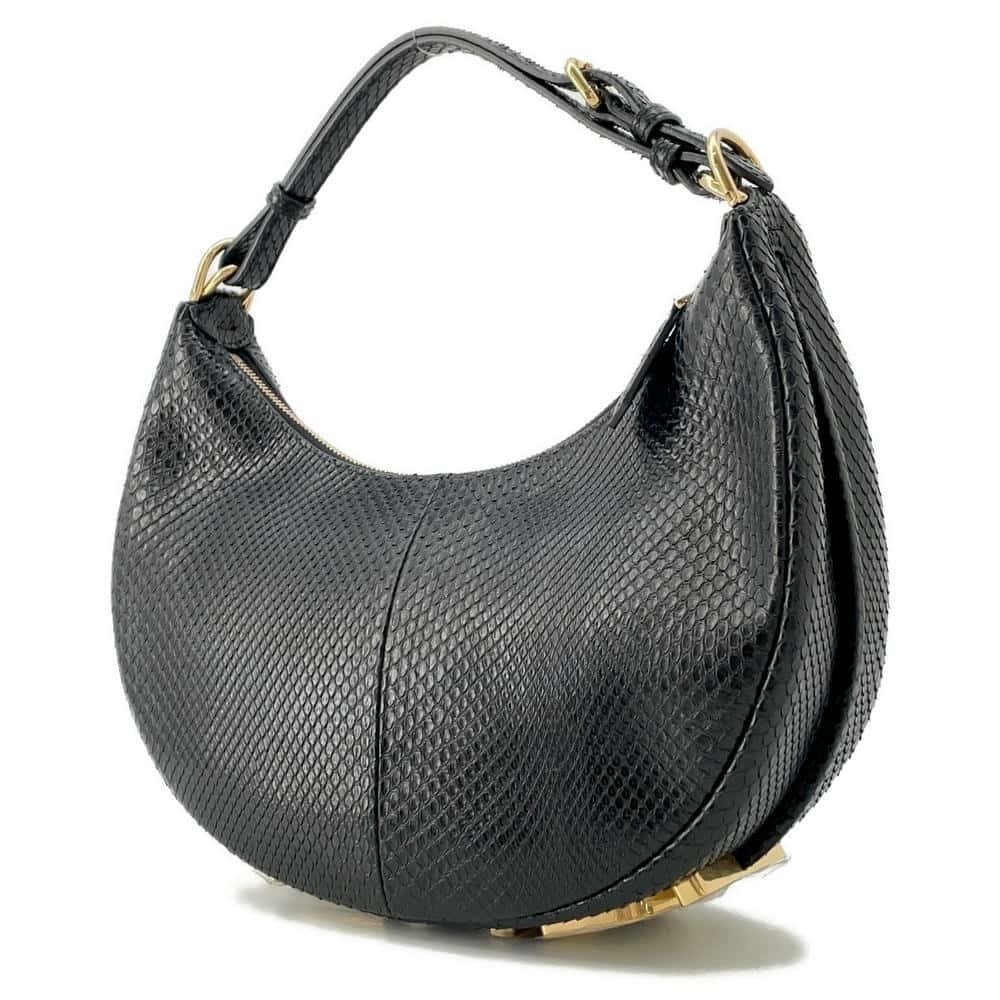 Fendi Shoulder Bag Graffiti Small Python One Black - image 2